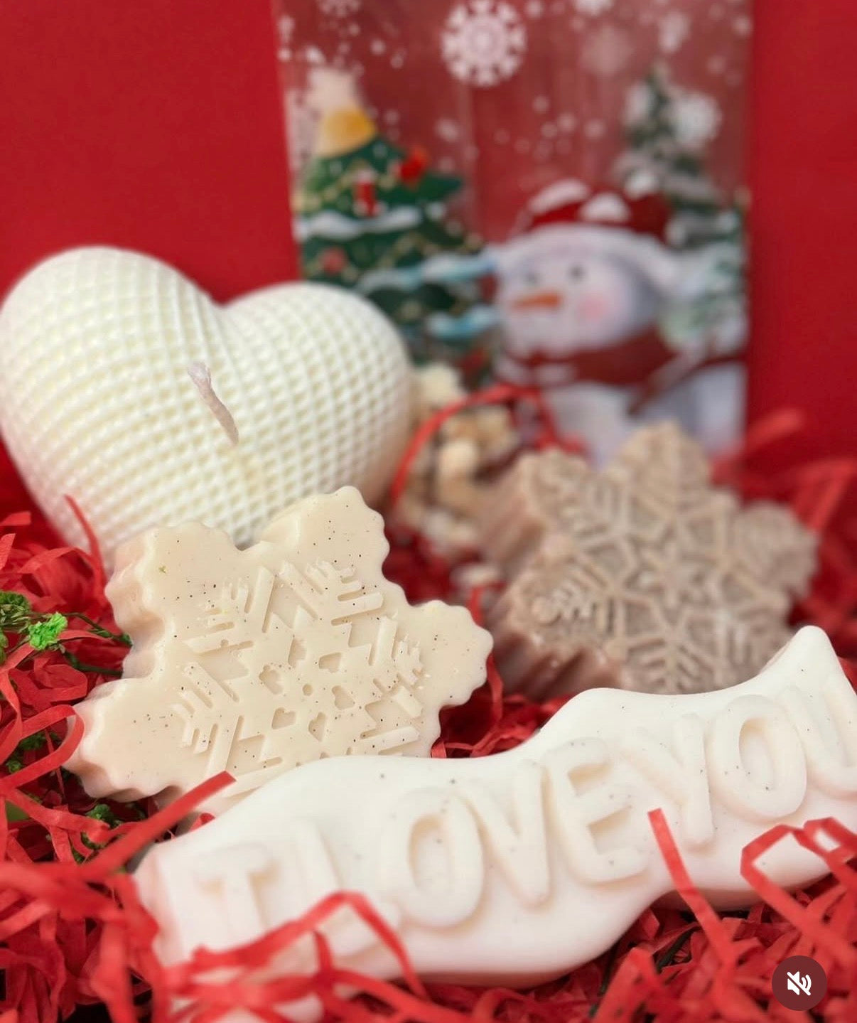 LOV Christmas Candles & Soaps Gift Set – Snowflake & Love Collection