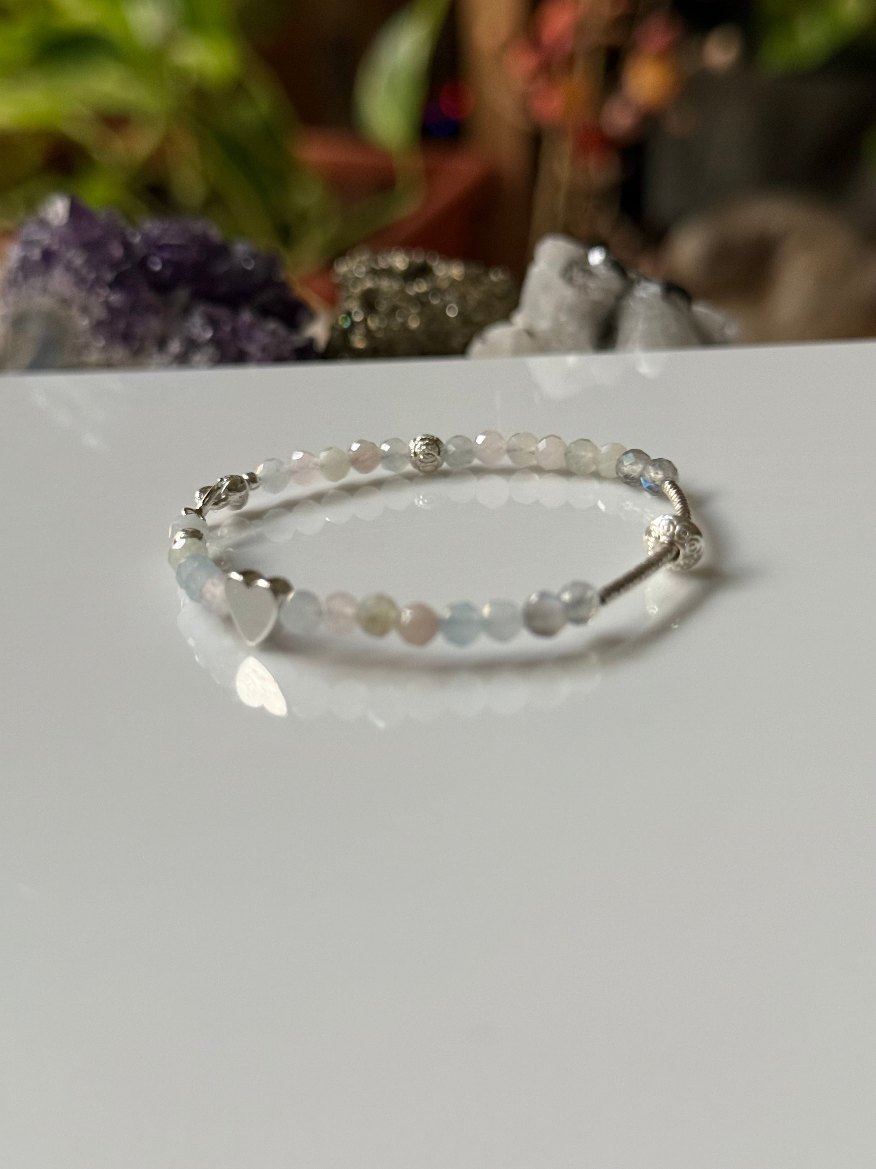 Ethereal Whisper , Serenity collection for HER from Natural Chalcedony and silver